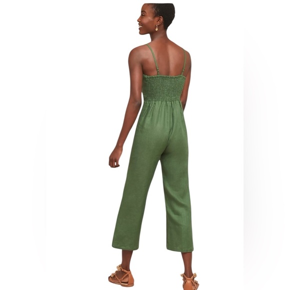 Faithfull the Brand Women’s Presley Jumpsuit in Moss Green size 10. - Picture 3 of 13
